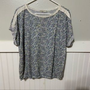 Prana Womens Etta Top Titanium Blossom